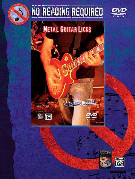 Image 1 of No Reading Required: Metal Guitar Licks - SKU# 20-DVD23224 : Product Type Media : Elderly Instruments