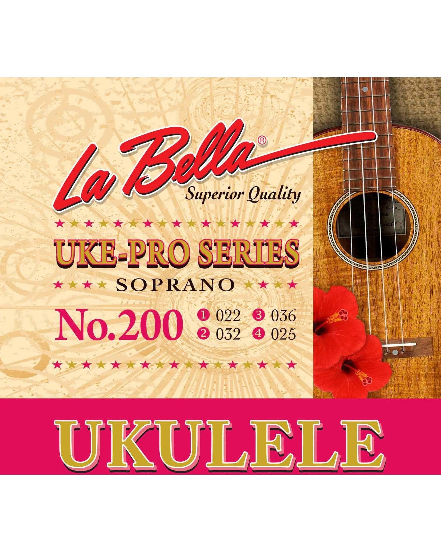 Image 1 of La Bella No. 200 Uke-Pro Series Soprano Ukulele Strings - SKU# LB200 : Product Type Strings : Elderly Instruments