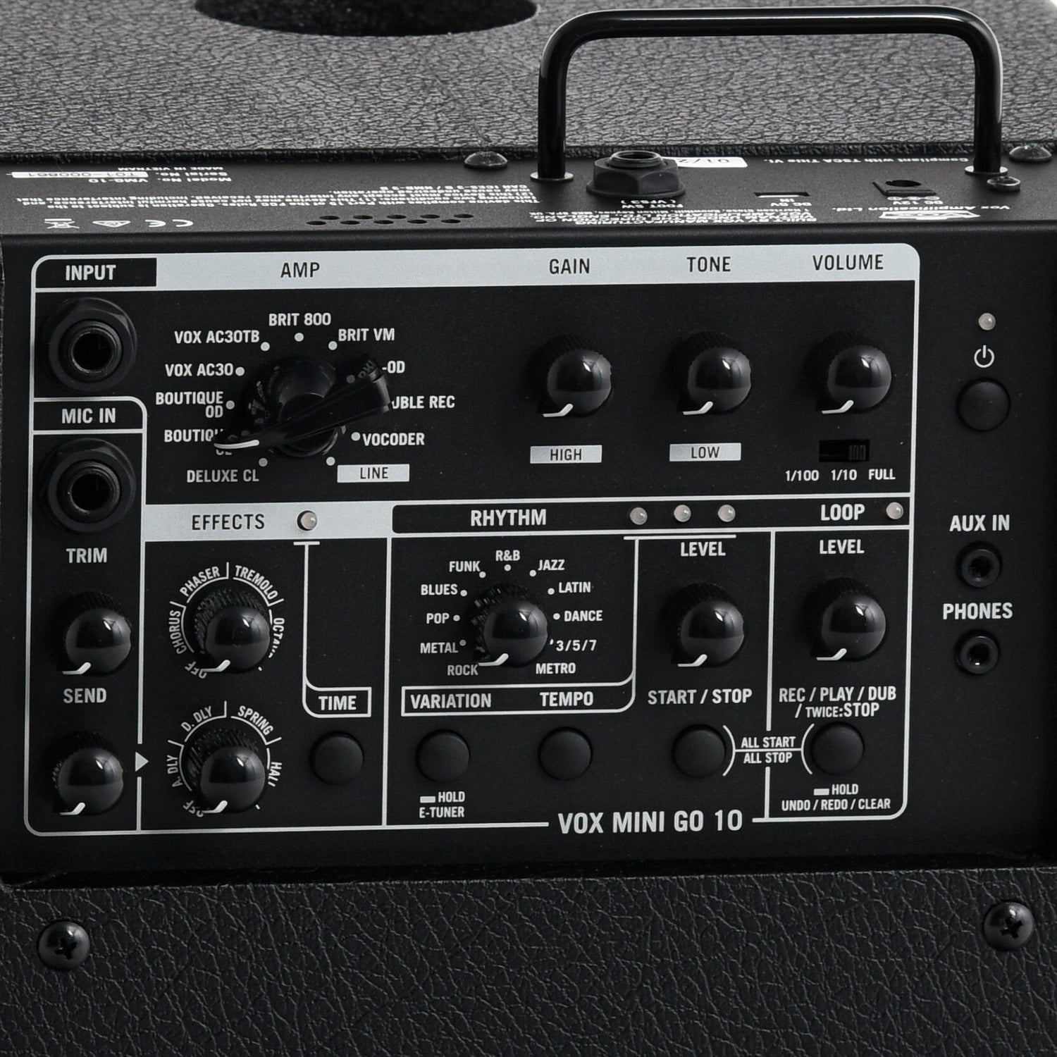 Image 3 of Vox MINIGO10 Portable Amplifier - SKU# MINIGO10 : Product Type Amps & Amp Accessories : Elderly Instruments