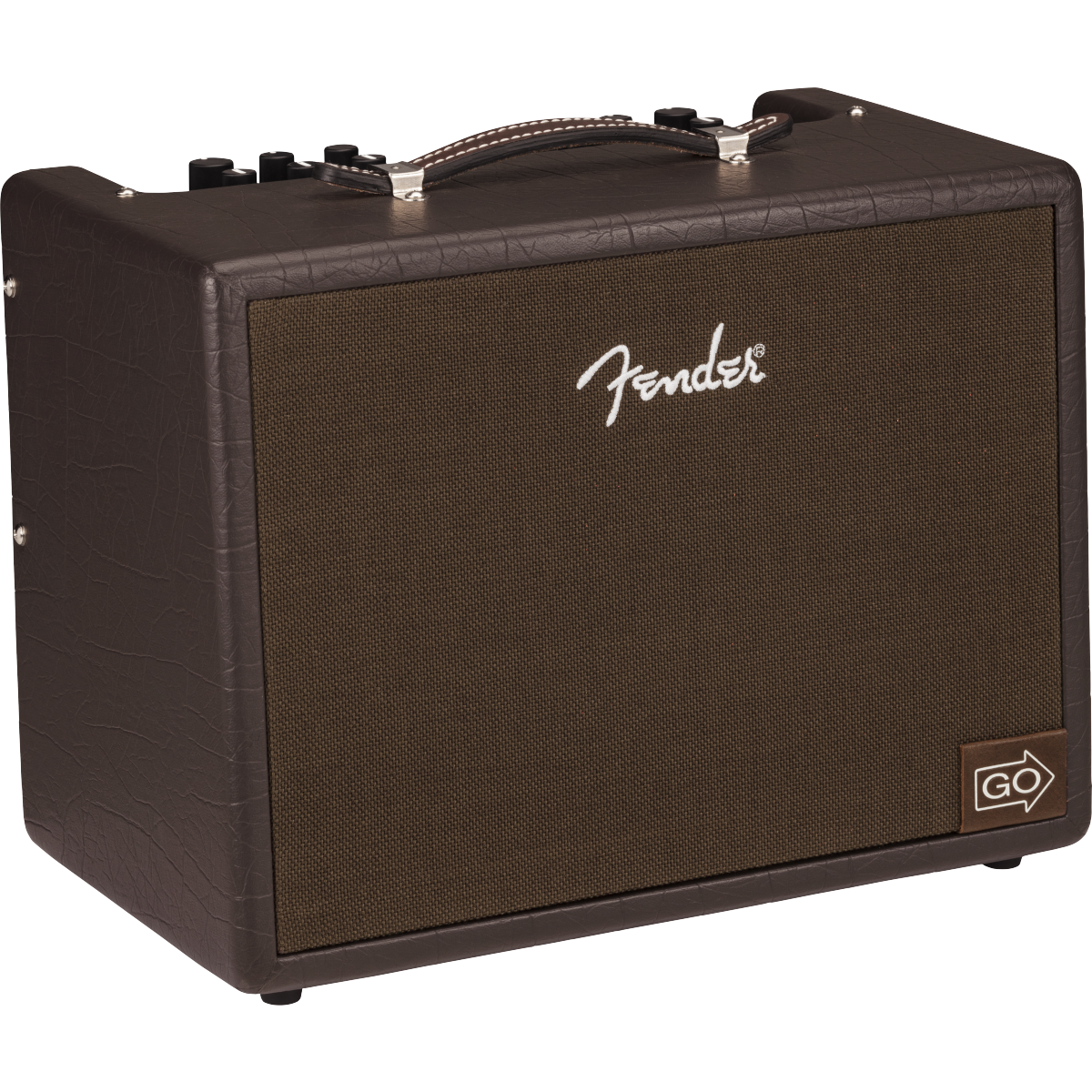 Front and Side of Fender Acoustic Junior Go Amp