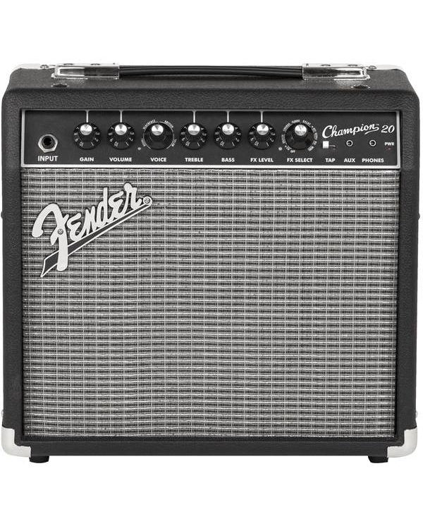 Front of Fender Champion 20 Combo Amplifier