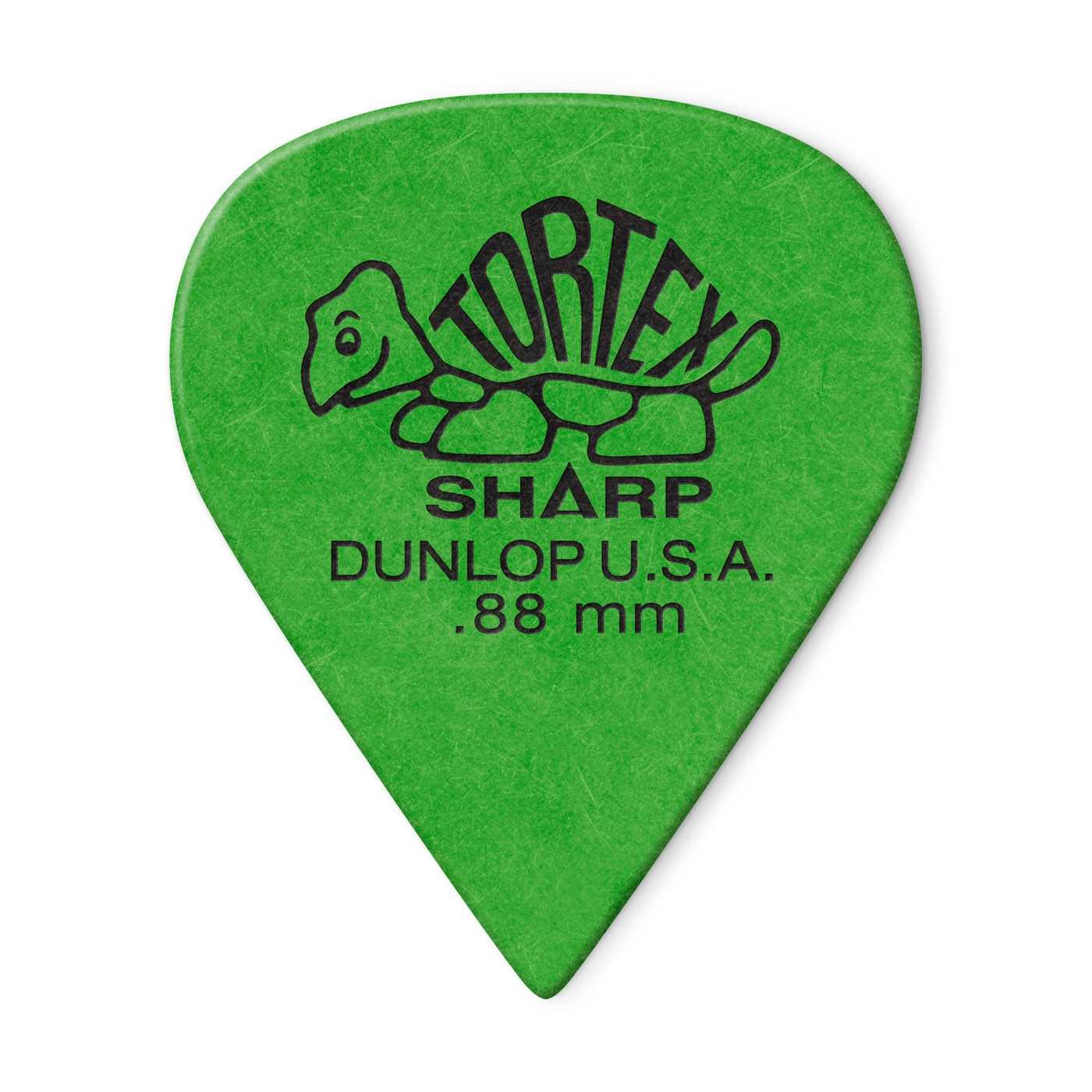 Image 2 of Dunlop Tortex Sharp .88MM Flatpick Player's Pack, 12 Picks - SKU# PK412P-88 : Product Type Accessories & Parts : Elderly Instruments