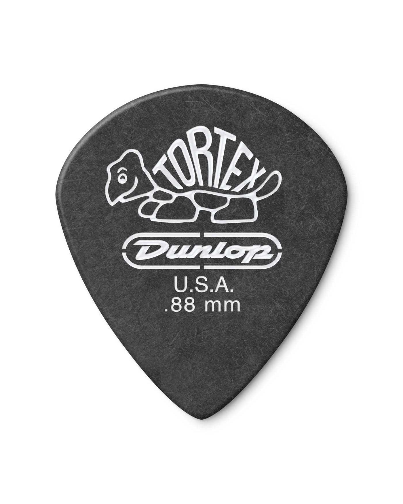 Image 1 of Dunlop Tortex Pitch Black Jazz .88MM Picks, Player's Pack of 12 - SKU# PK482-088 : Product Type Accessories & Parts : Elderly Instruments