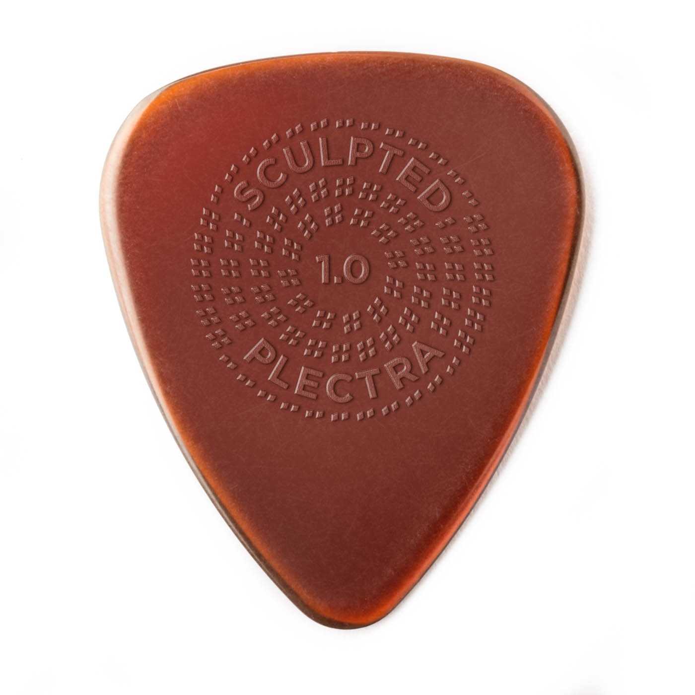 Back of Dunlop Primetone Sculpted Plectra, Ultex Standard with Grip, 1.00MM Thick, Three Pack