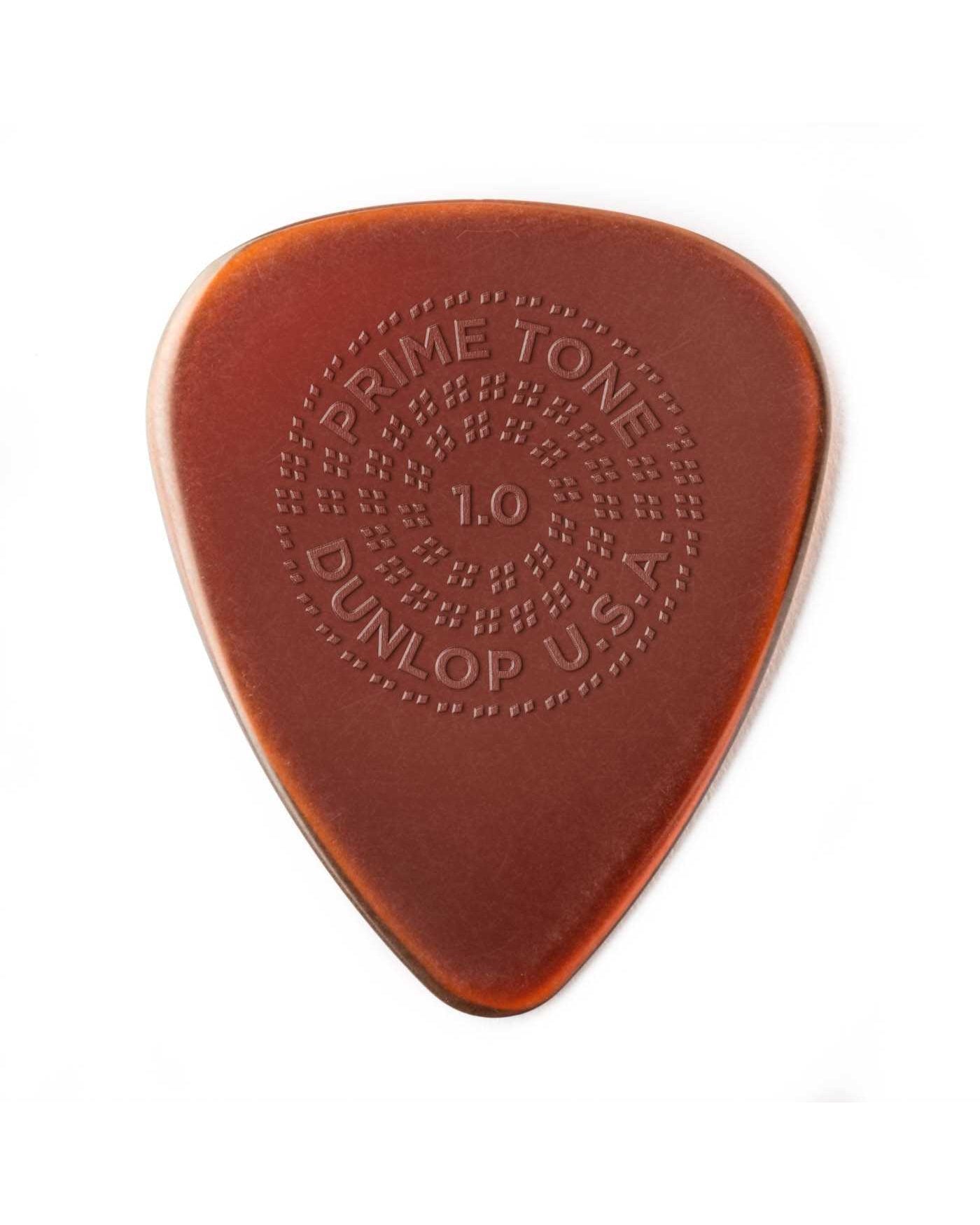 Front of Dunlop Primetone Sculpted Plectra, Ultex Standard with Grip, 1.00MM Thick, Three Pack