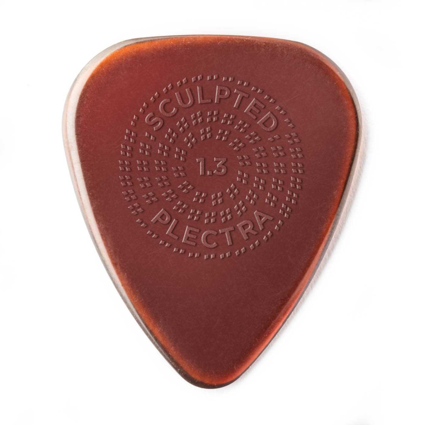 Image 2 of Dunlop Primetone Sculpted Plectra, Ultex Standard with Grip, 1.30MM Thick, Three Pack - SKU# PK510-130 : Product Type Accessories & Parts : Elderly Instruments
