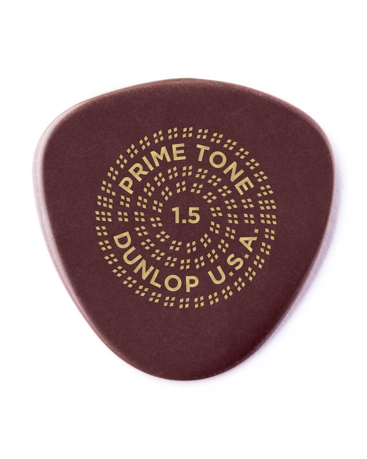 Front of Dunlop Primetone Sculpted Plectra, Ultex Semi Round, 1.50MM Thick, Three Pack