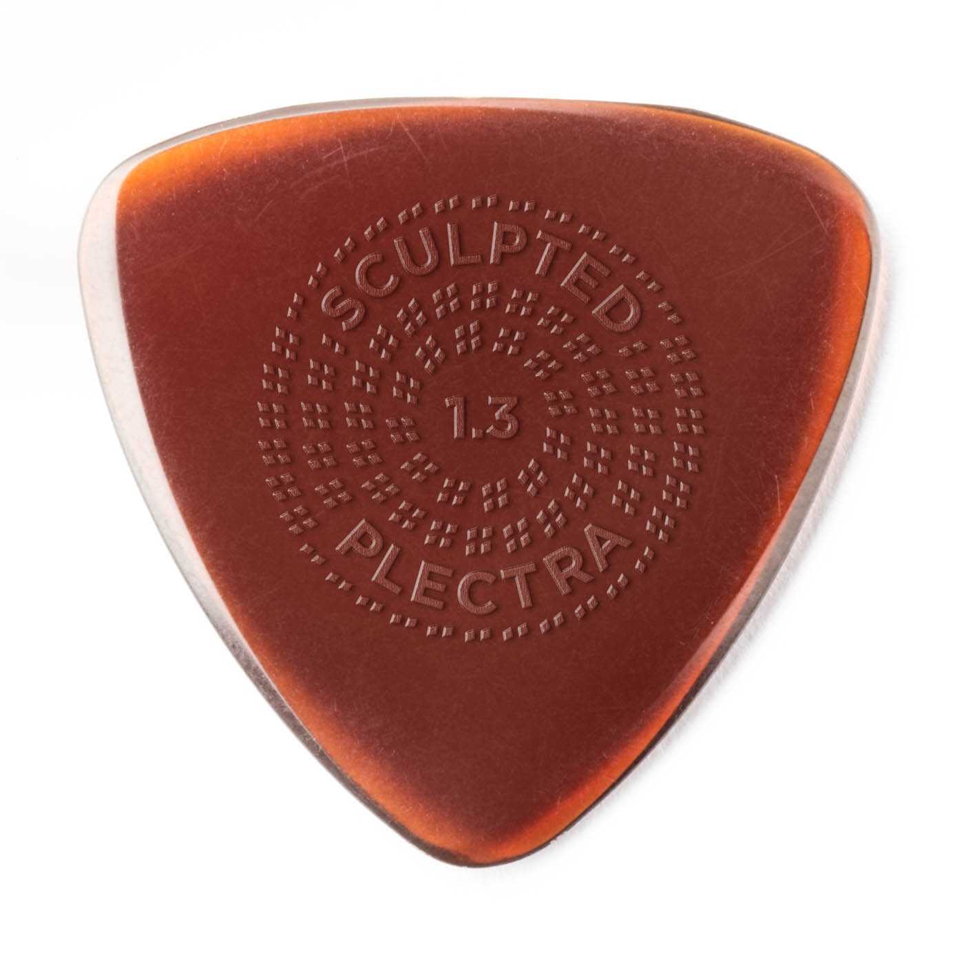 Image 2 of Dunlop Primetone Sculpted Plectra, Ultex Small Triangle with Grip, 1.30MM Thick, Three Pack - SKU# PK516-130 : Product Type Accessories & Parts : Elderly Instruments