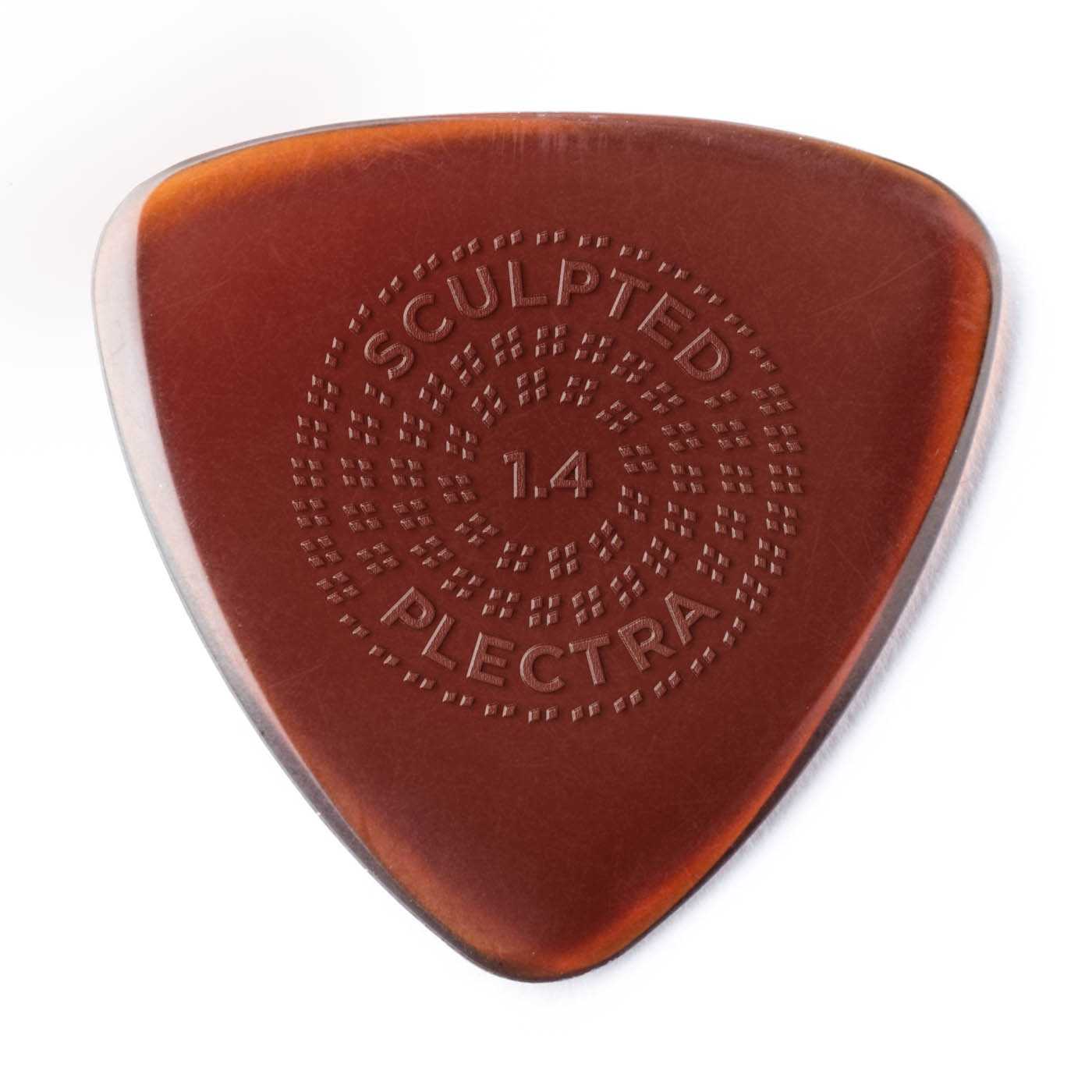 Image 2 of Dunlop Primetone Sculpted Plectra, Ultex Small Triangle with Grip 1.40MM Thick, Three Pack - SKU# PK516-140 : Product Type Accessories & Parts : Elderly Instruments