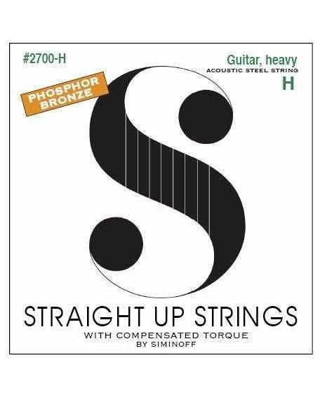 Image 1 of Straight Up 2700-H Phosphor Bronze Heavy Gauge Acoustic Guitar Strings by Siminoff - SKU# S2700-H : Product Type Strings : Elderly Instruments