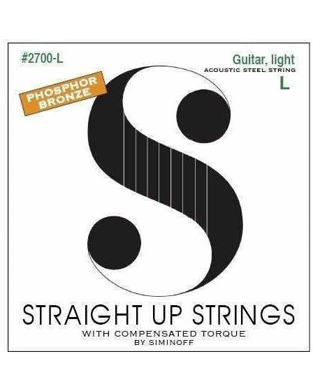 Image 1 of Straight Up 2700-L Phosphor Bronze Light Gauge Acoustic Guitar Strings by Siminoff - SKU# S2700-L : Product Type Strings : Elderly Instruments