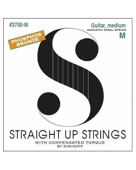 Image 1 of Straight Up 2700-M Phosphor Bronze Medium Gauge Acoustic Guitar Strings by Siminoff - SKU# S2700-M : Product Type Strings : Elderly Instruments