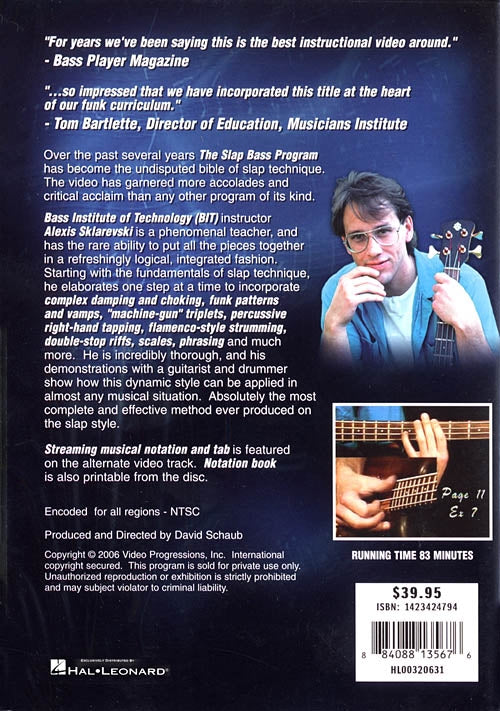 Image 2 of DVD-The Slap Bass Program - SKU# 284-DVD2 : Product Type Media : Elderly Instruments
