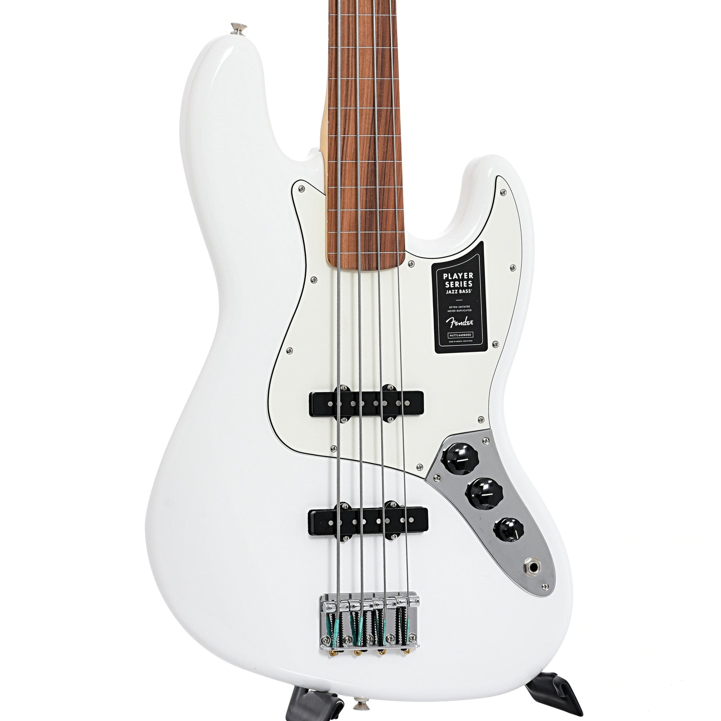 Fender Player Jazz Bass, Fretless, Polar White