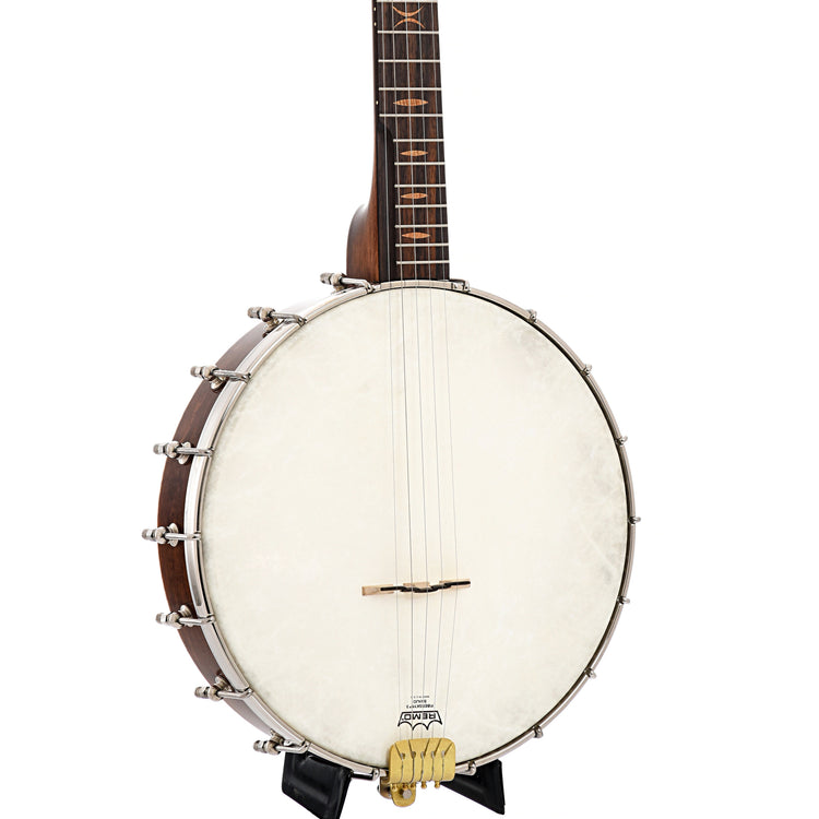 Front and side of Pattison 12" Whyte Laydie Banjo, Maple, #97B