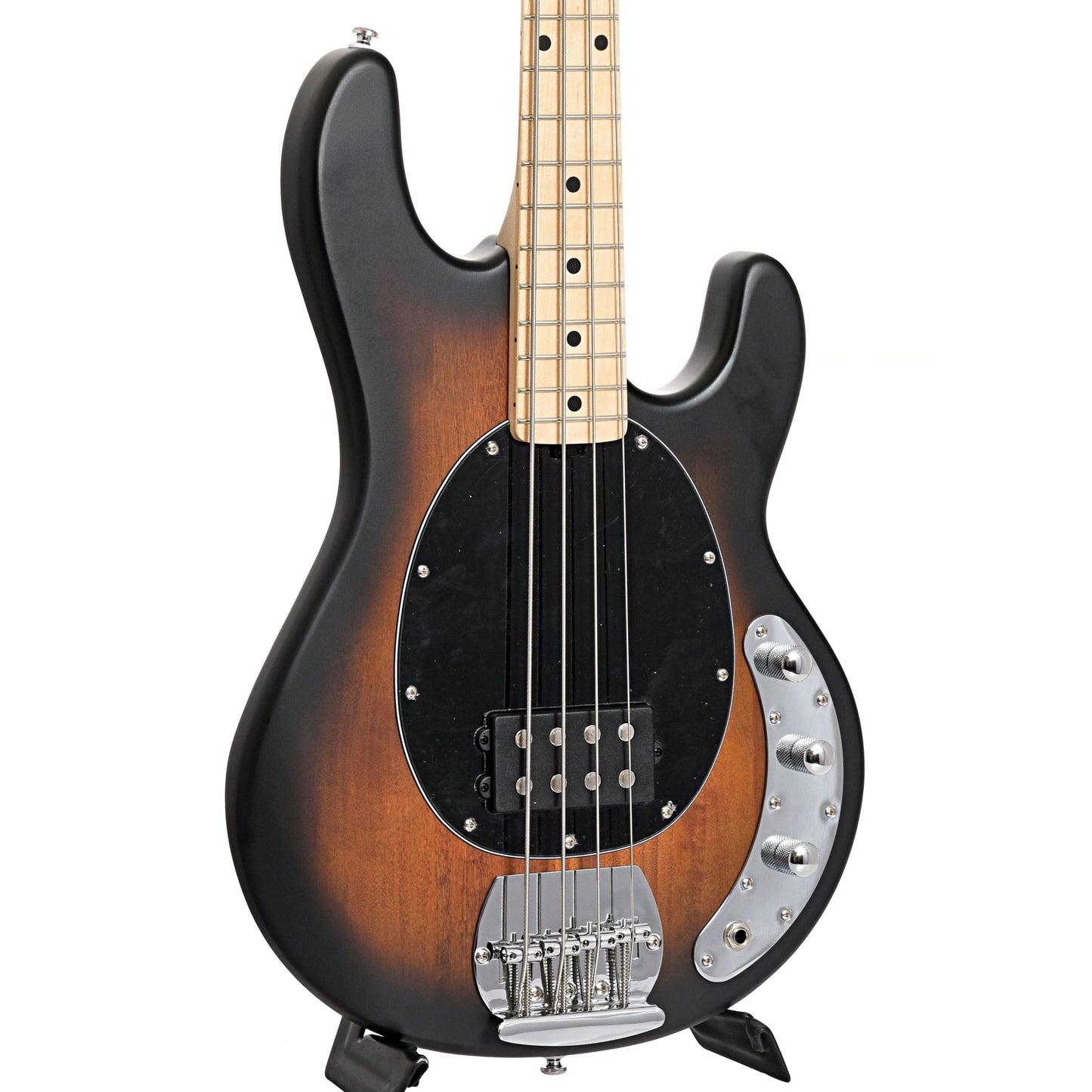 Image 3 of Sterling by Music Man StingRay 4 Bass, Vintage Sunburst Satin Finish - SKU# RAY4-VSBS : Product Type Solid Body Bass Guitars : Elderly Instruments