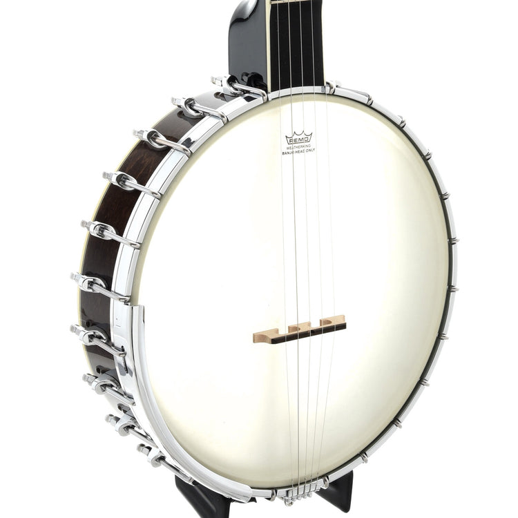 Front and Side of Gold Tone WL-250 White Laydie Openback Banjo