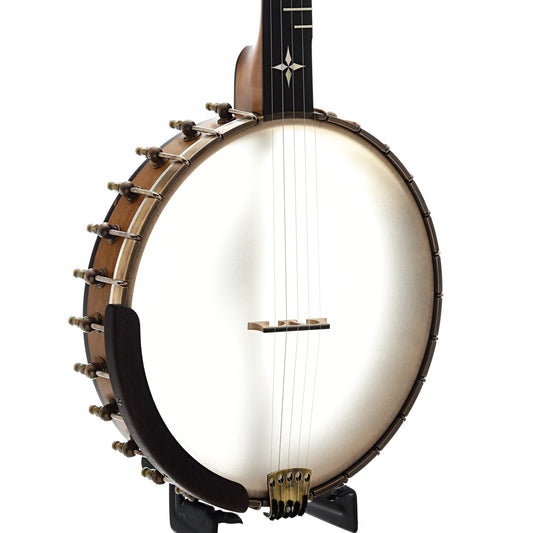 Image 2 of Ome Custom Minstrel 12" Banjo & Case, Curly Maple Neck - SKU# OMINST-CMPL1226 : Product Type Open Back Banjos : Elderly Instruments