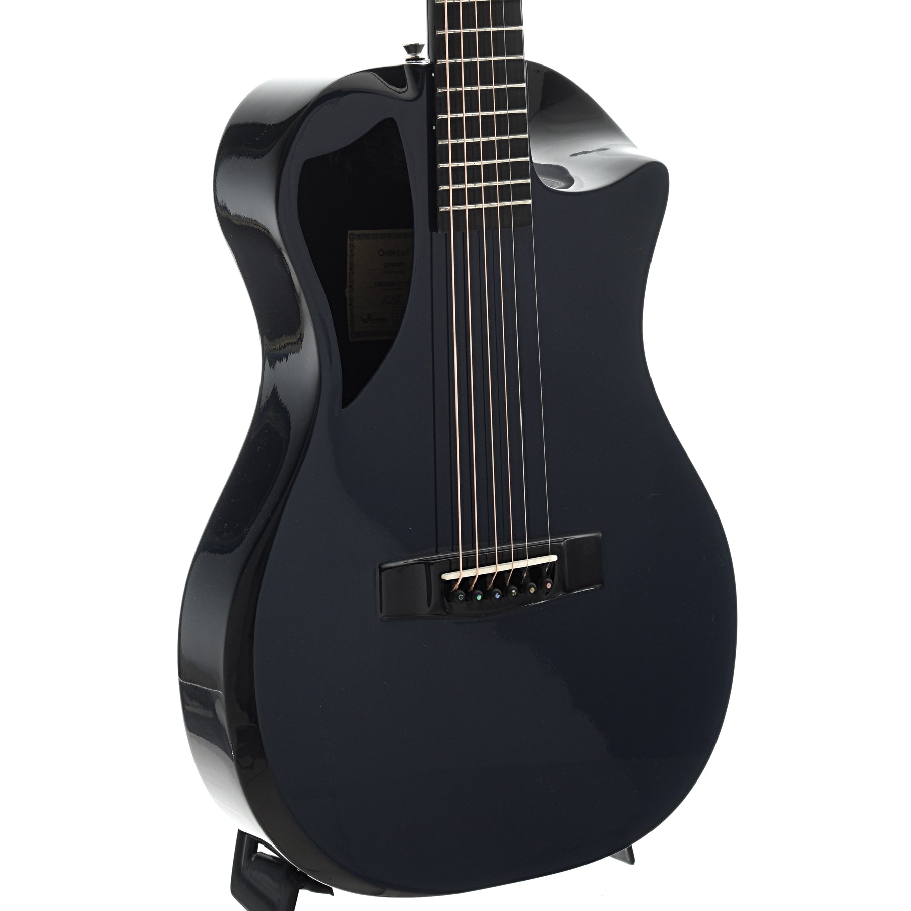 Image 2 of Journey Instruments OF660 Carbon Fiber Collapsible Travel Guitar with Gigbag, Navy Blue Top - SKU# OF660CT-B : Product Type Flat-top Guitars : Elderly Instruments