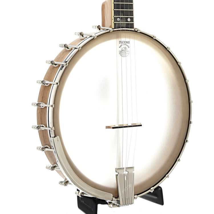 Image 2 of Vega White Oak Longneck, 12" Rim & Case by Deering - SKU# VEGAWOLN12 : Product Type Open Back Banjos : Elderly Instruments