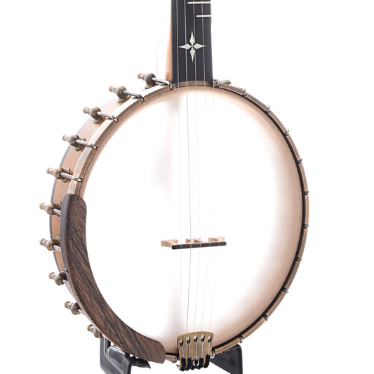 Image 2 of Ome Minstrel 11" Banjo & Case, Curly Maple Neck - SKU# OMINST-CMPL11 : Product Type Open Back Banjos : Elderly Instruments