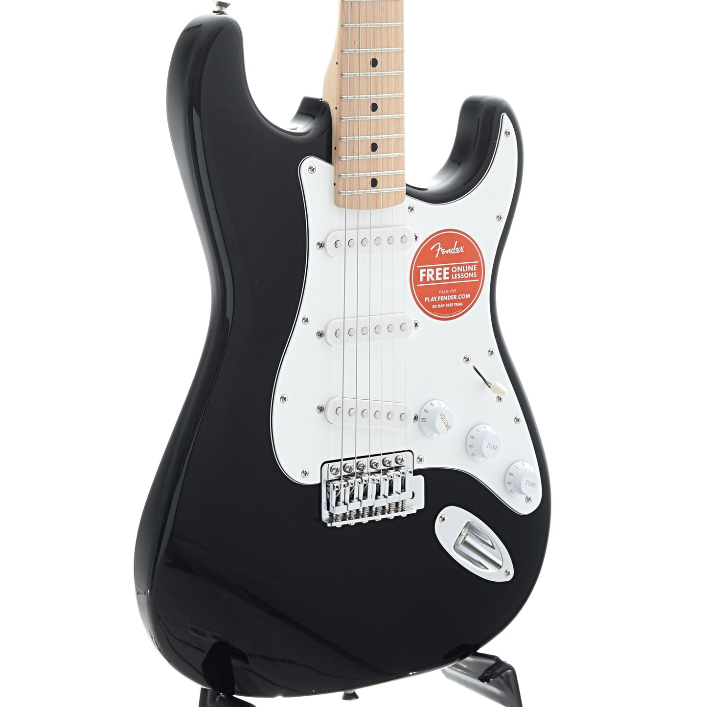Image 1 of Squier Affinity Stratocaster- SKU# SQAFSM-BLK : Product Type Solid Body Electric Guitars : Elderly Instruments