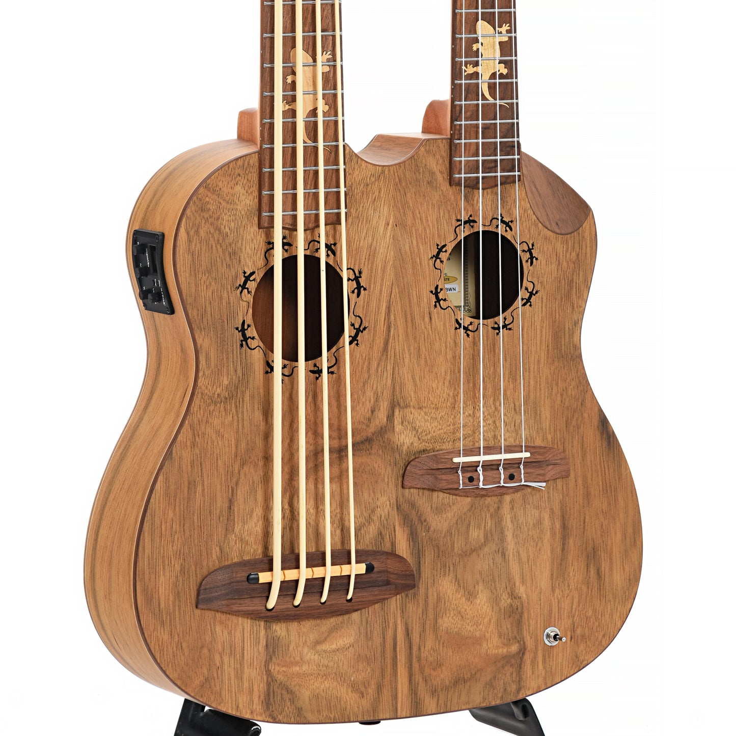 Ortega Custom-Built Series HYDRA-BSTE Tenor-size Double-Neck Bass/Ukulele