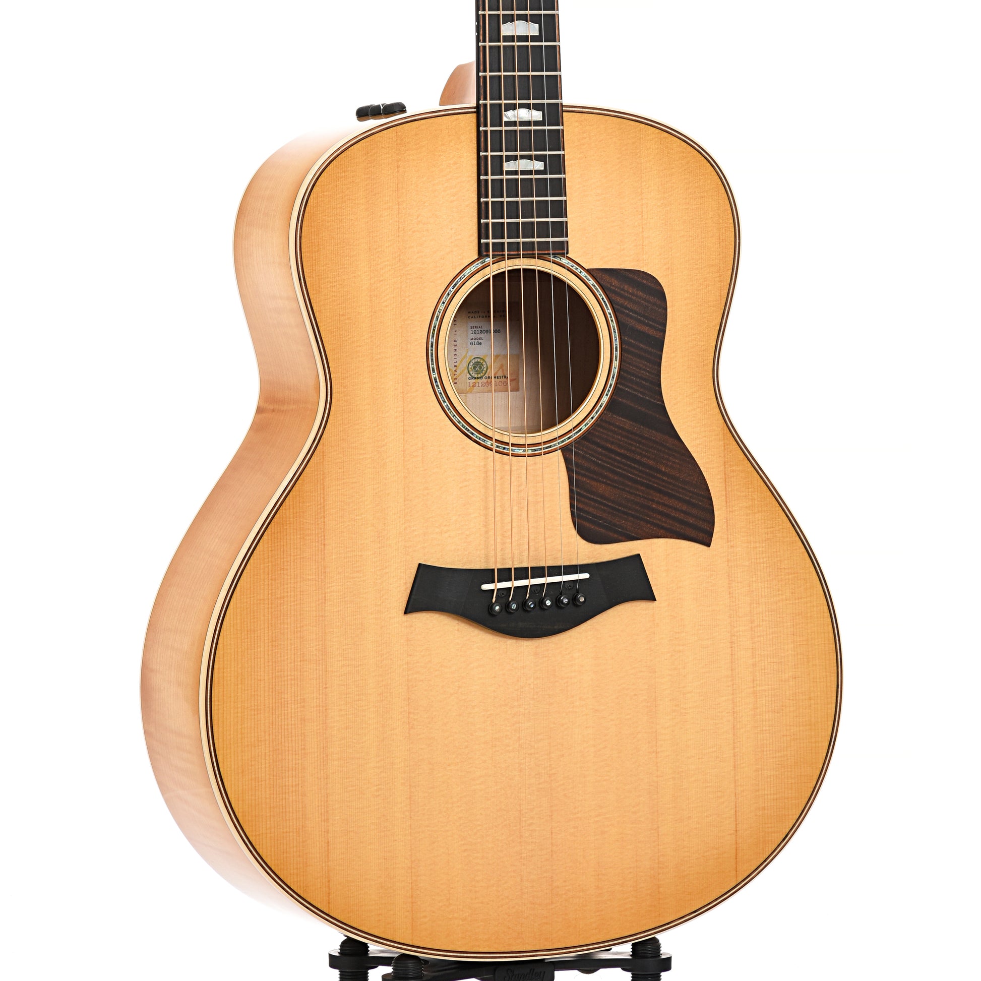 Front and side of Taylor 618e Acoustic-Electric 