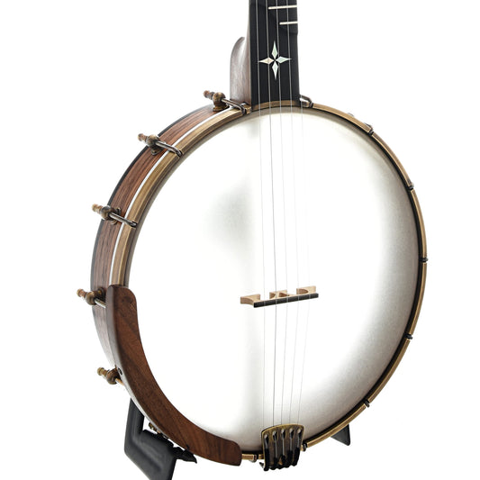 Image 2 of Ome Minstrel Custom Openback Banjo & Case, Walnut Neck & Rim - SKU# OMINST-WALCUST : Product Type Open Back Banjos : Elderly Instruments
