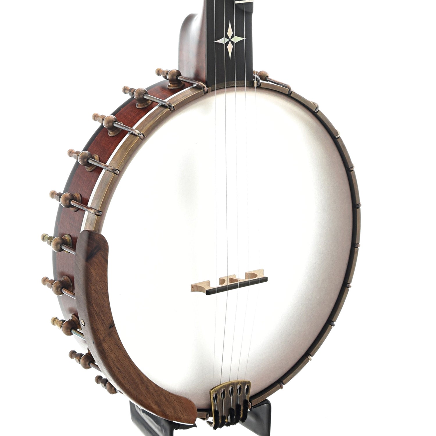 Image 2 of Ome Wizard 11" Openback Banjo & Case, Curly Maple - SKU# WIZARD-CMPL11 : Product Type Open Back Banjos : Elderly Instruments