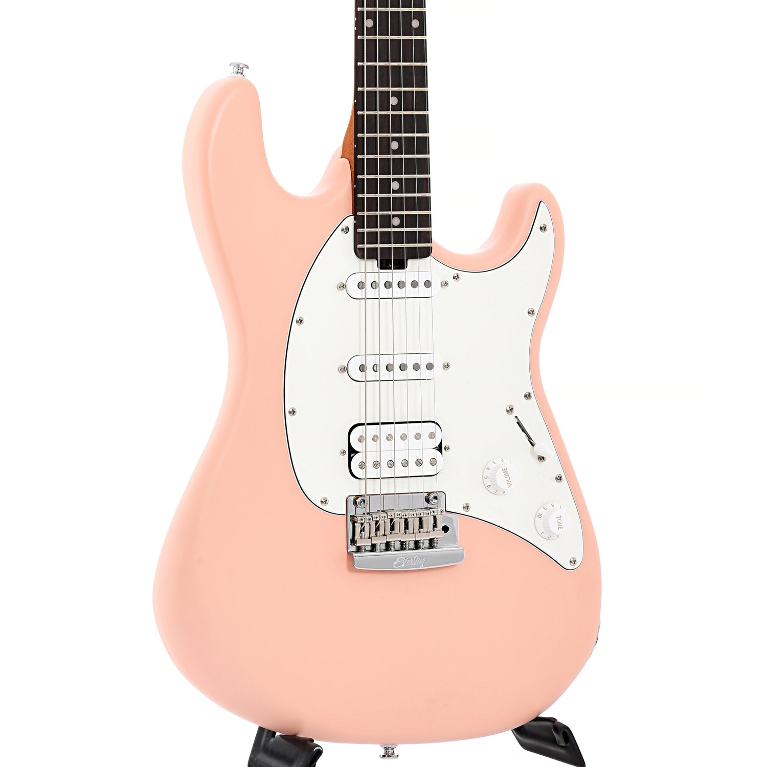 Image 3 of Sterling by Music Man Cutlass CT50HSS Electric Guitar Pueblo Pink Finish- SKU# CT50HSS-PB : Product Type Solid Body Electric Guitars : Elderly Instruments