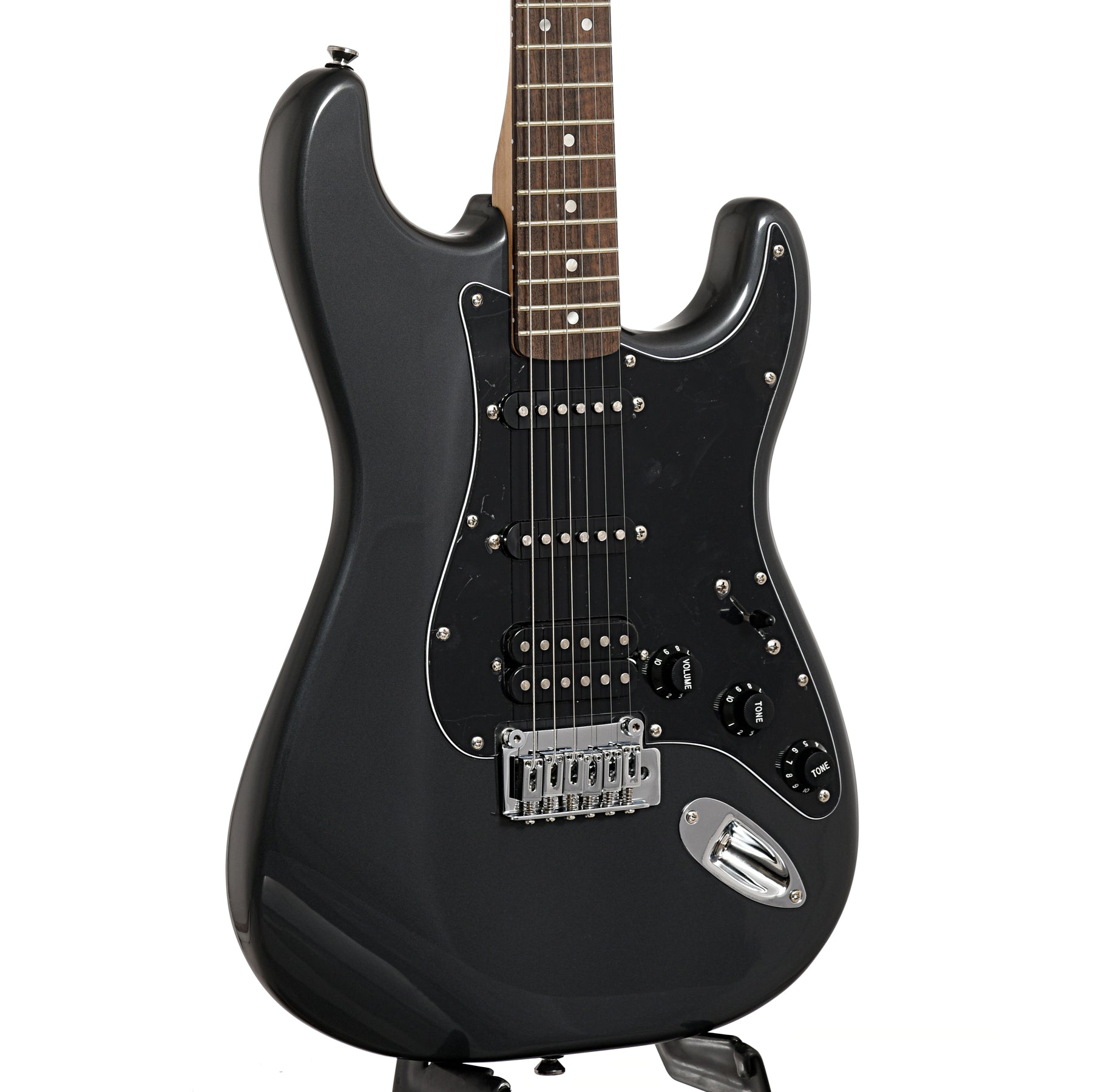 Image 3 of Squier Affinity Series Stratocaster HSS Pack, Charcoal Frost Metallic- SKU# SASSPACK-CFM : Product Type Solid Body Electric Guitars : Elderly Instruments