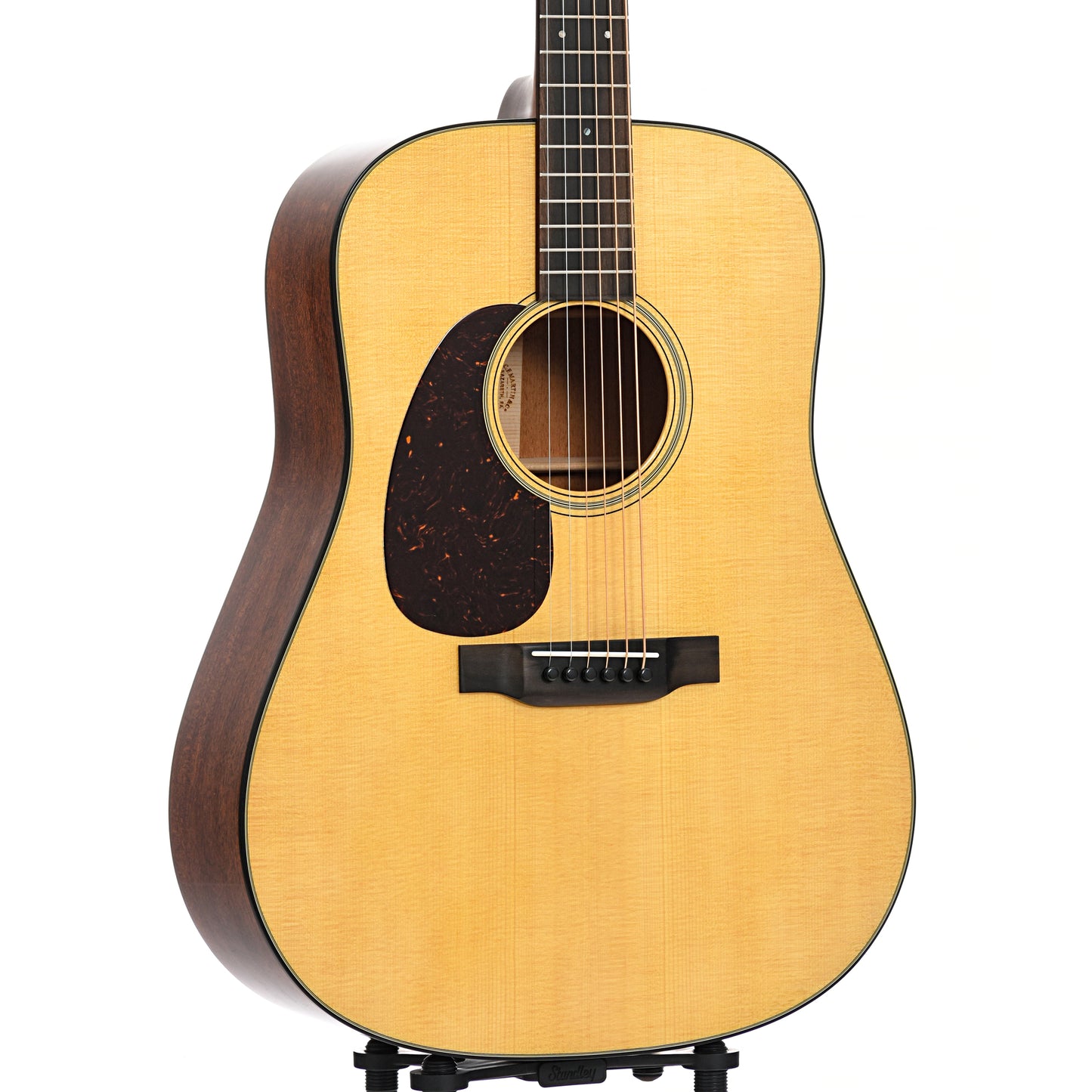 Front and side of Martin D-18 Lefthanded Guitar