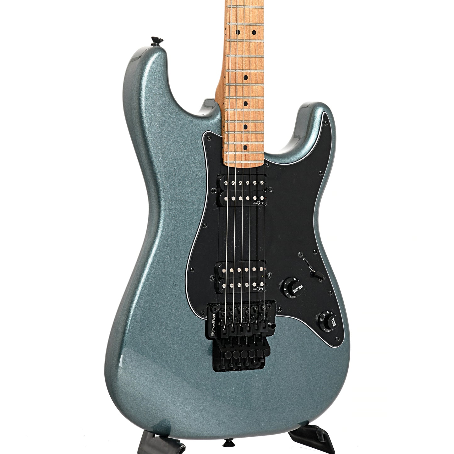 Image 3 of Squier Contemporary Stratocaster HH FR, Gunmetal Metallic - SKU# SCSHHFR : Product Type Solid Body Electric Guitars : Elderly Instruments