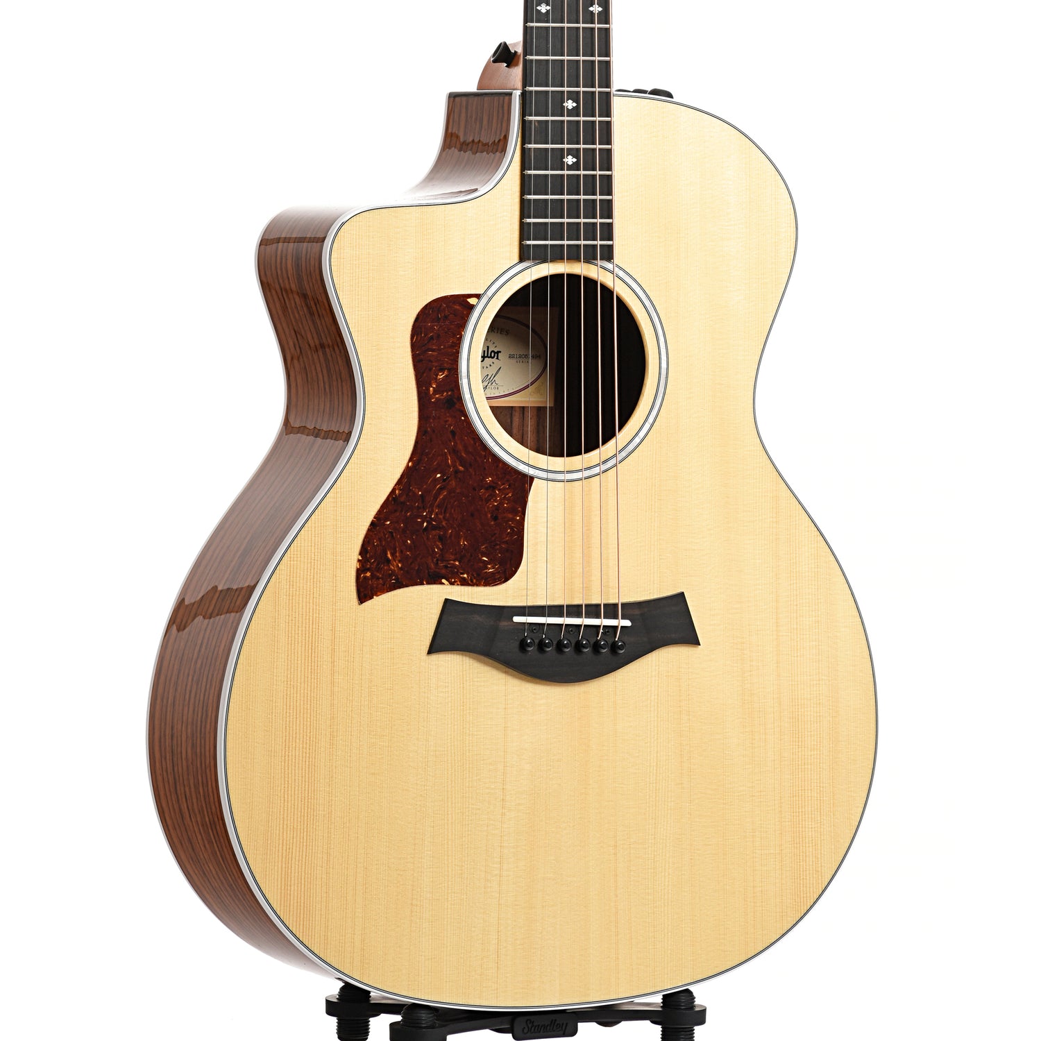 Image 3 of Taylor 214ce Deluxe & Case, Left Handed - SKU# 214CEDLXLH : Product Type Flat-top Guitars : Elderly Instruments