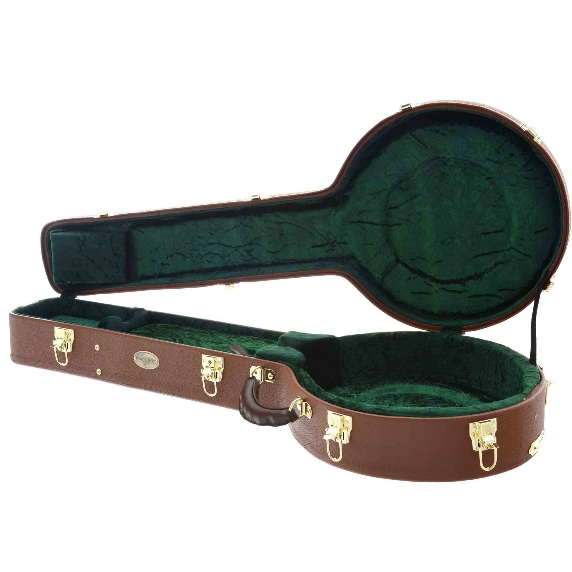Image 2 of Superior Deluxe Resonator Banjo Case - SKU# SDBR1-BRN : Product Type Accessories & Parts : Elderly Instruments