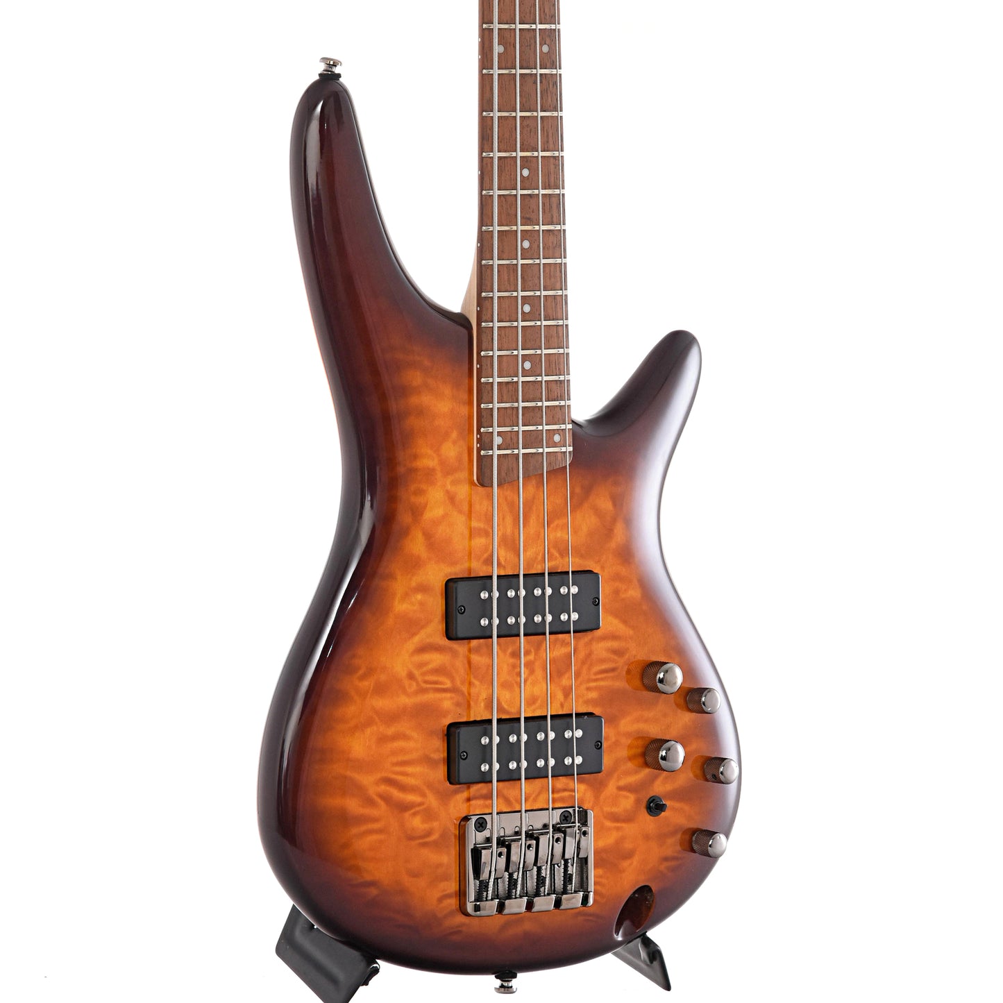 Image 3 of Ibanez SR400EQM 4-String Bass, Dragon Eye Burst- SKU# SR400EQM-DEB : Product Type Solid Body Bass Guitars : Elderly Instruments
