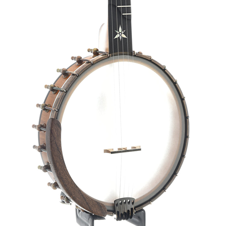 Image 2 of Ome Flora 11" Openback Banjo & Case, Curly Maple - SKU# FLORA-CMPL11 : Product Type Open Back Banjos : Elderly Instruments