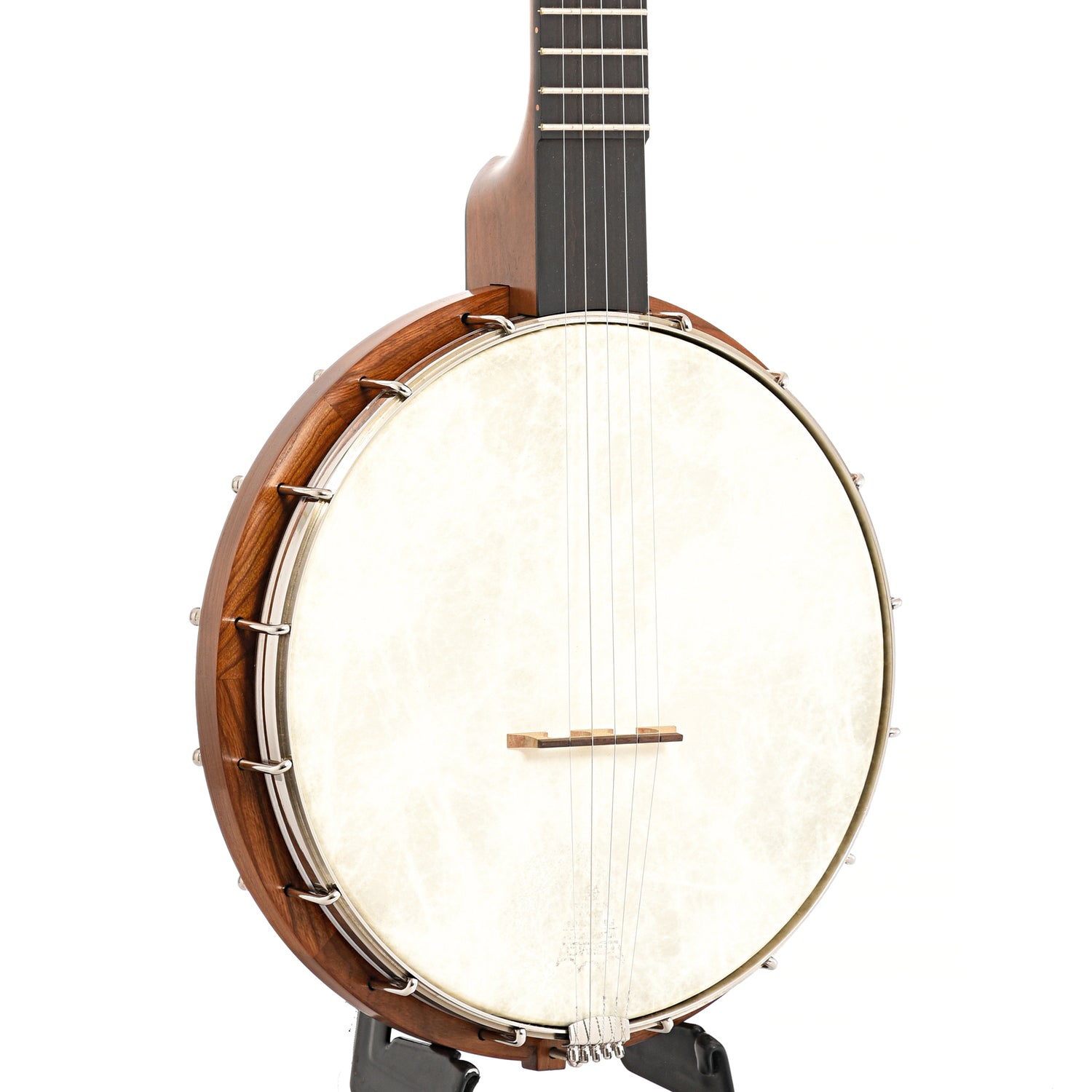 Image 3 of Denny Openback Banjo, Winter, 12" Rim, Cherry with Brass Rod Tone Ring- SKU# AD12-WINTER : Product Type Open Back Banjos : Elderly Instruments
