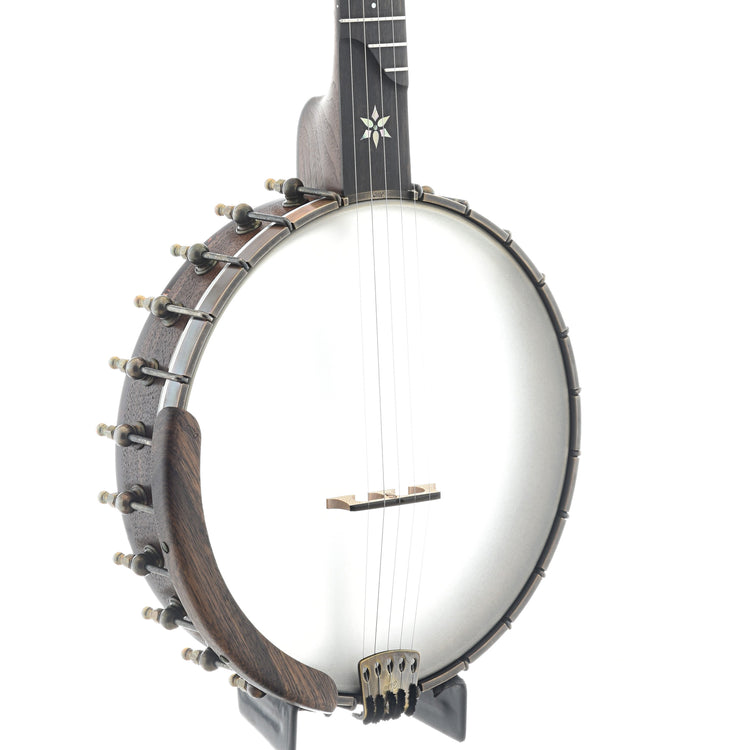 Image 2 of Ome Mira 11" Openback Banjo & Case, Walnut Neck, Radiused Fretboard - SKU# MIRA-WAL11 : Product Type Open Back Banjos : Elderly Instruments