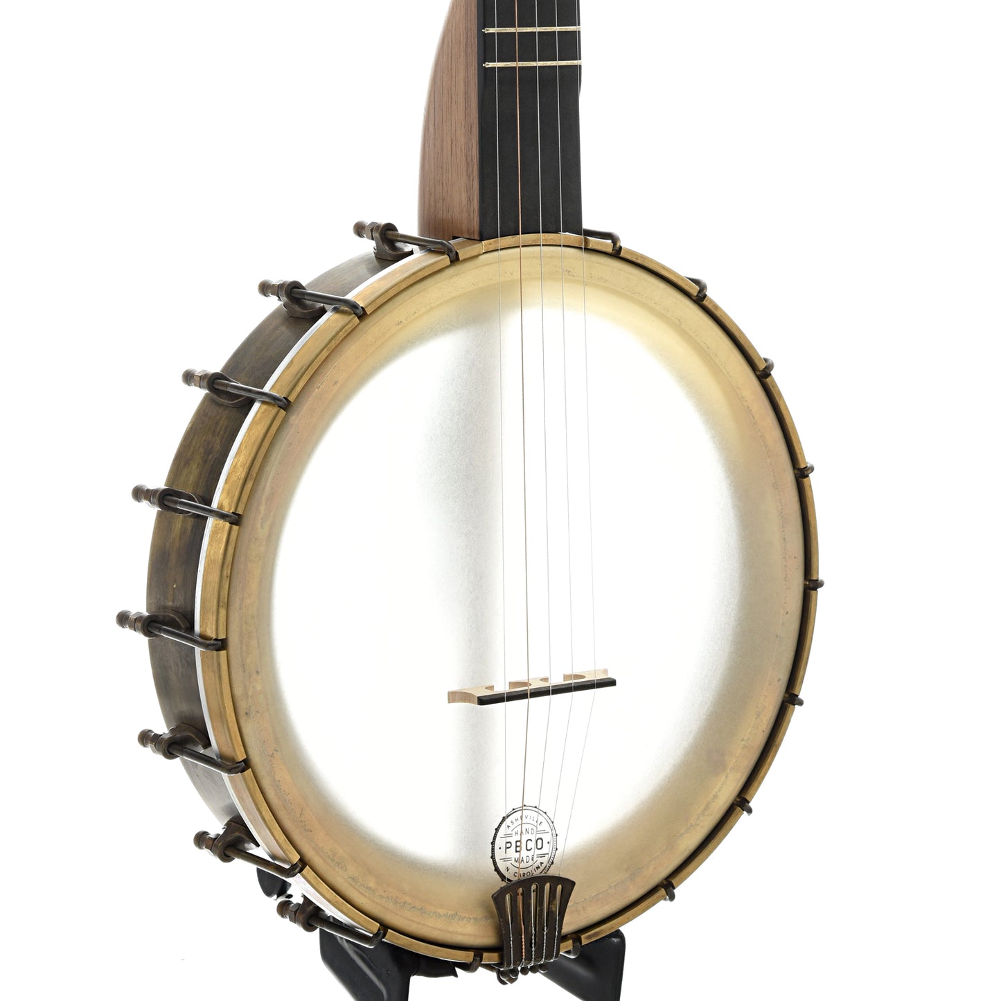 Image 1 of Pisgah 11" Walnut Rambler Dobson Special Brass Openback Banjo, Standard Scale - SKU# PRDSP-196045 : Product Type Open Back Banjos : Elderly Instruments