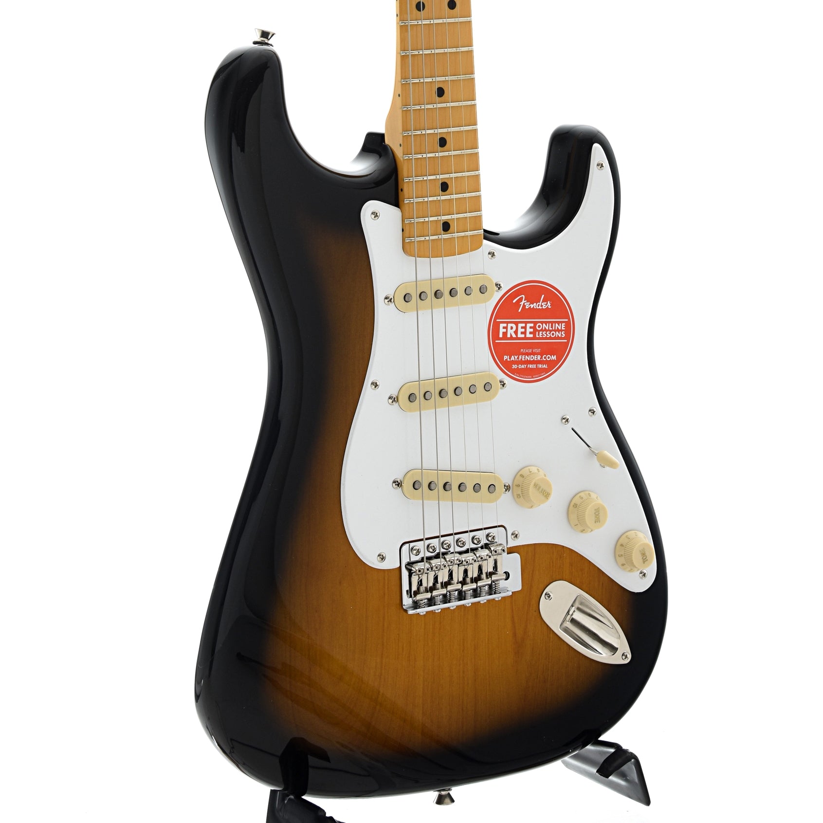 Image 3 of Squier Classic Vibe '50s Stratocaster, 2-Color Sunburst - SKU# SCVS5-2SB : Product Type Solid Body Electric Guitars : Elderly Instruments