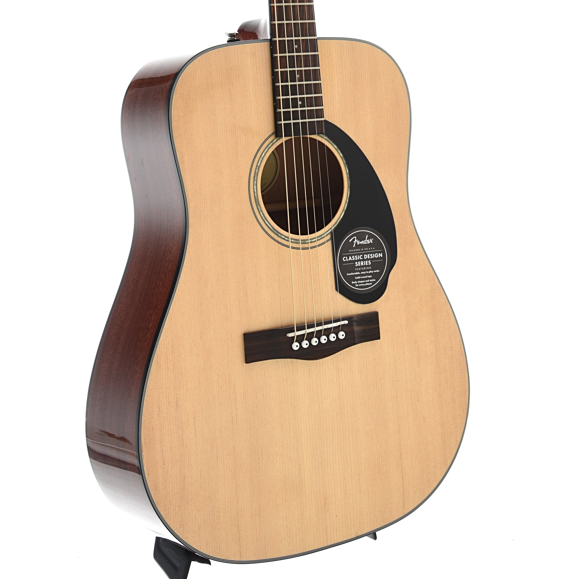 Front and side of Fender CD-60S Acoustic