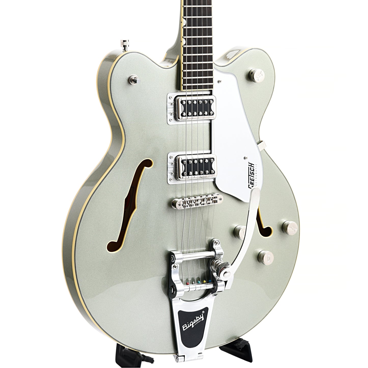 Front and Side of Gretsch G5622T Electromatic Center Block Double-Cut with Bigsby