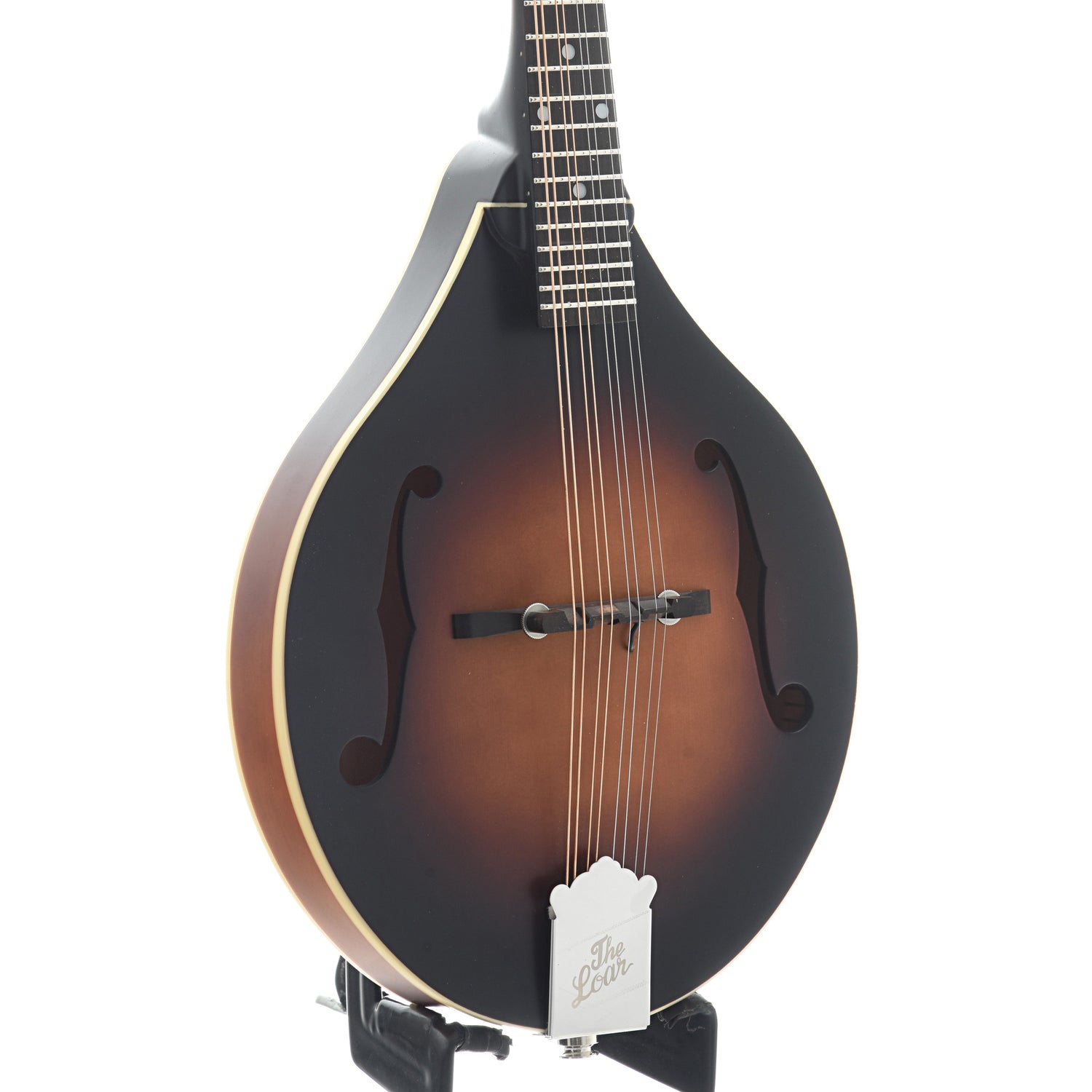 front and side of The Loar "Honey Creek" A-Style Mandolin 