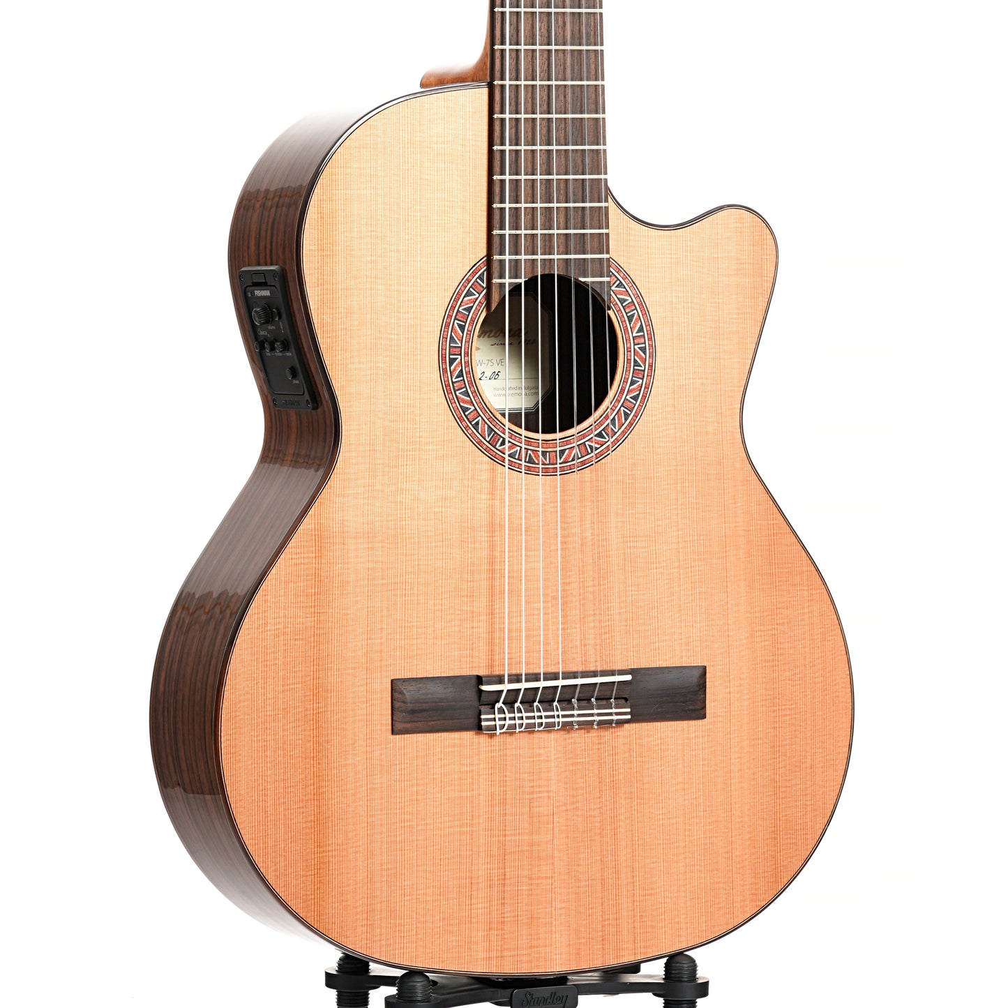 Front and side of Kremona F65CW-7S-VE 7-String Classical 