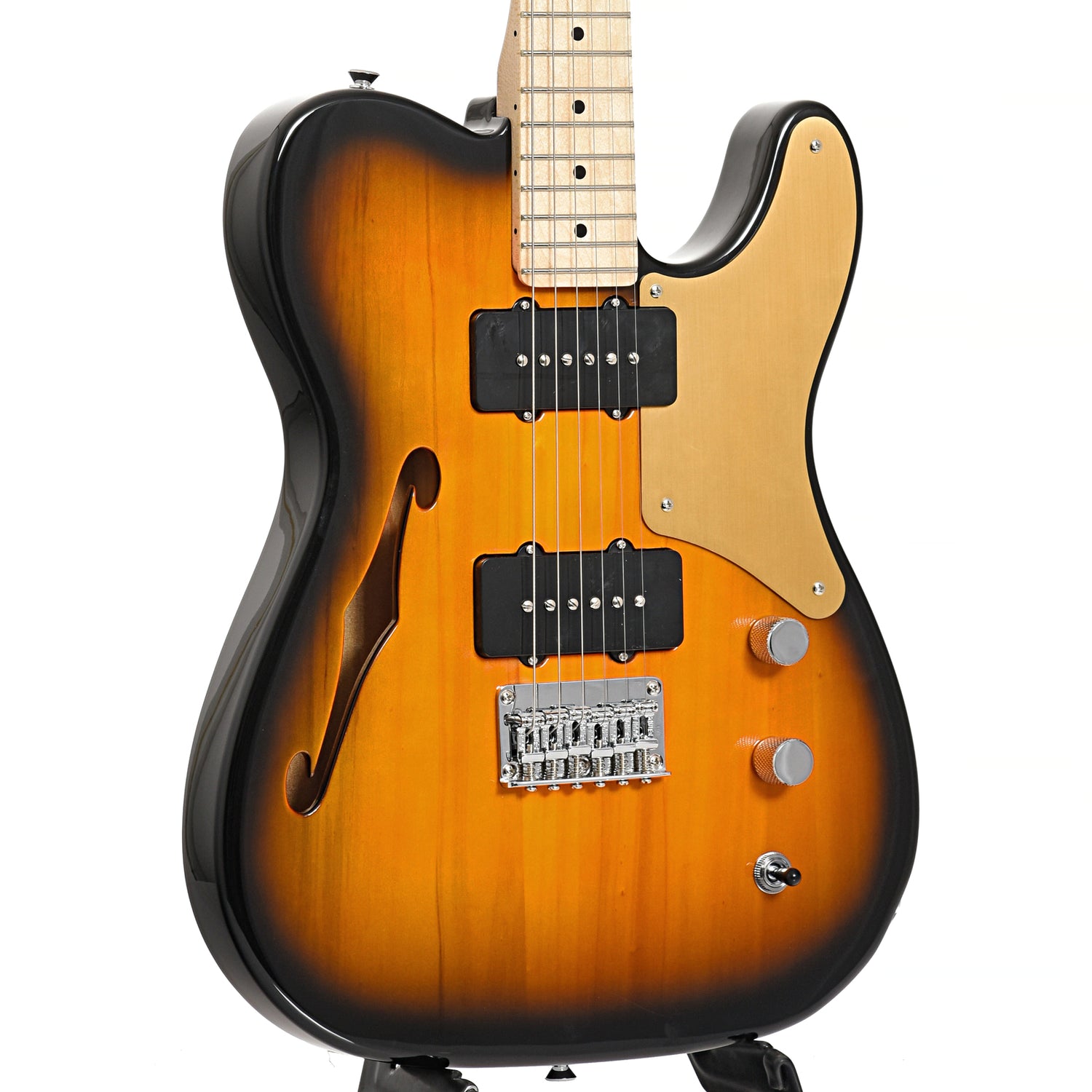Image 3 of Squier Paranormal Cabronita Telecaster Thinline, 2-Color Sunburst - SKU# SPARACAB-2TS : Product Type Solid Body Electric Guitars : Elderly Instruments