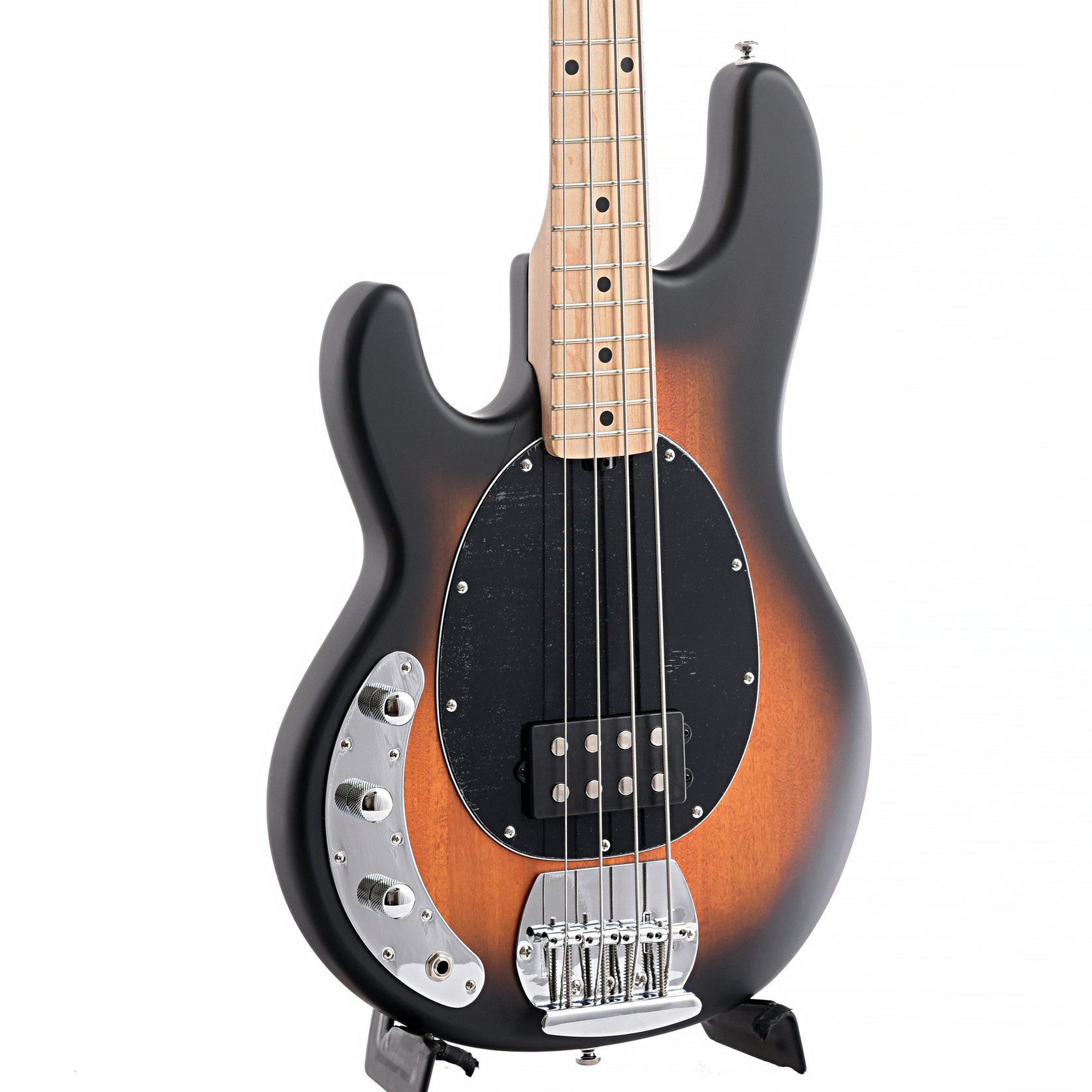 Image 2 of Sterling by Music Man 4-String Left Handed StingRay Bass, Vintage Sunburst - SKU# RAY4LH-VS : Product Type Solid Body Bass Guitars : Elderly Instruments