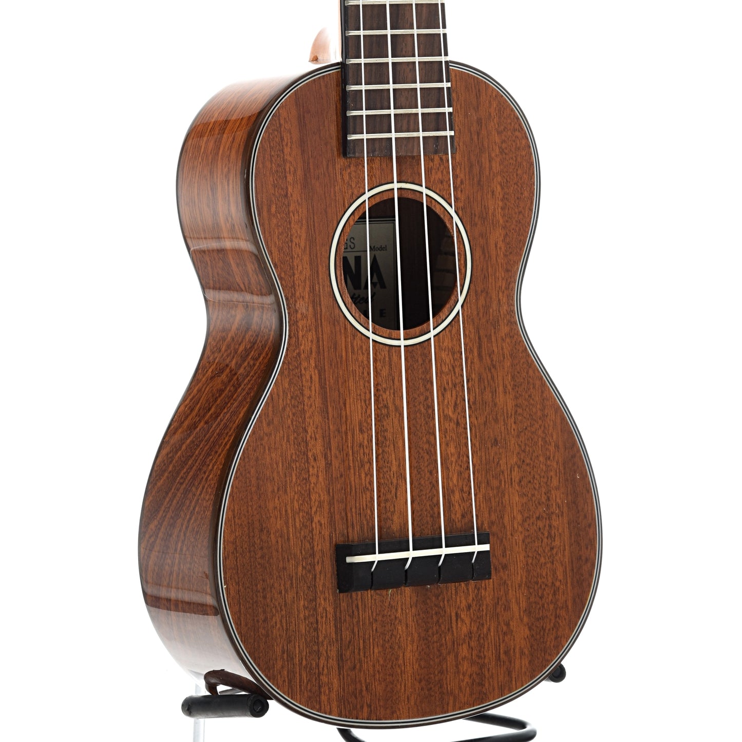 front and side of Ohana SK-35GS Soprano Ukulele