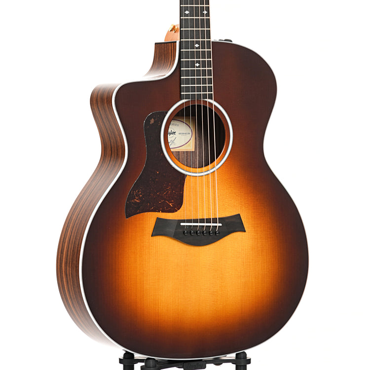 Image 3 of Taylor 214ce Sunburst Deluxe & Case, Left Handed- SKU# 214CESBDLXLH : Product Type Flat-top Guitars : Elderly Instruments